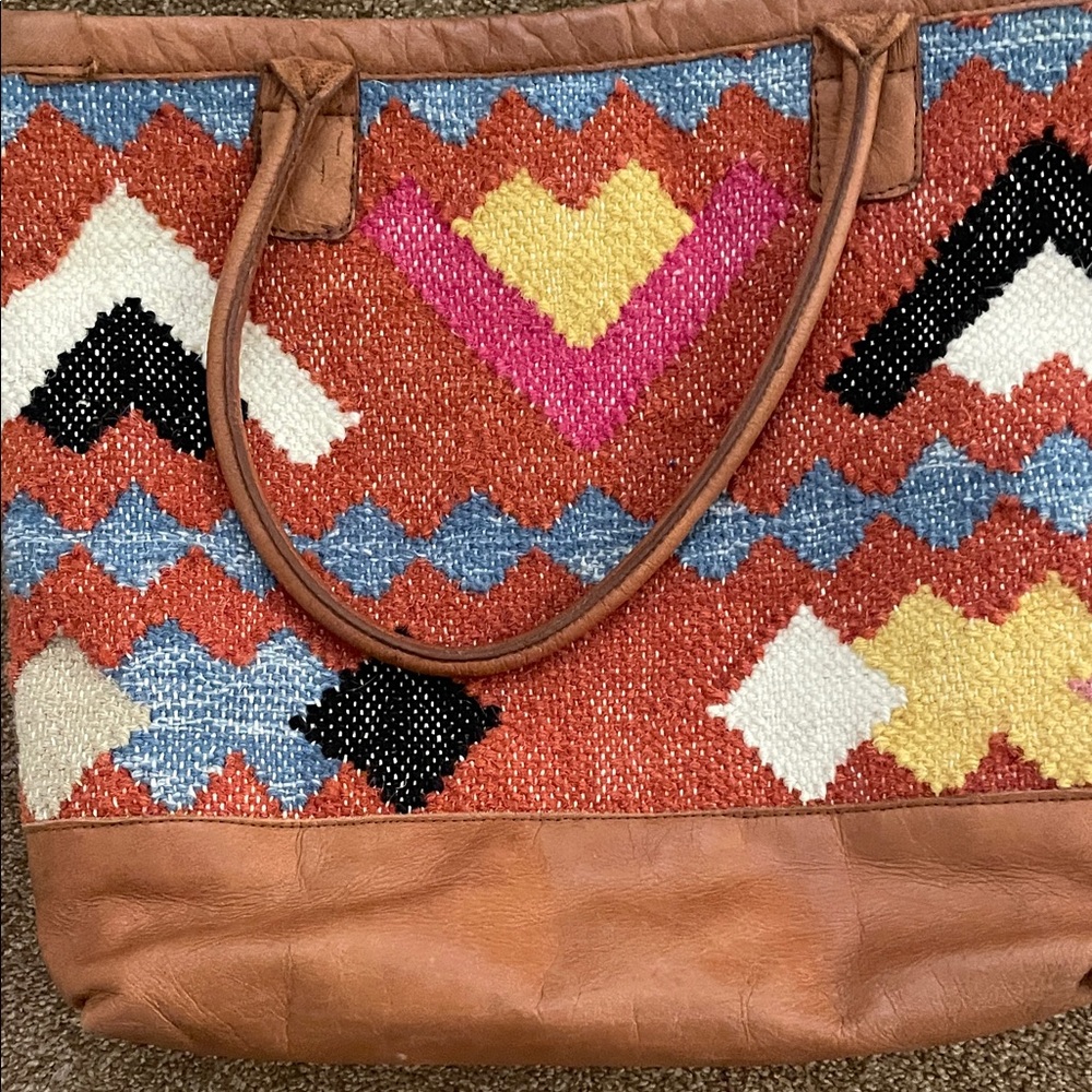 Colorful Geometric Pattern Tote Bag - Picture 4 of 7